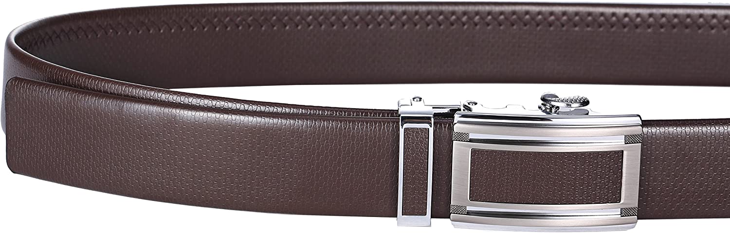 Mio Marino Classic Ratchet Belt - Premium Leather - 1.38 Wide - Adjustable Buckle - Image 4